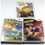 Pack 3 Juegos Para Wii; Bee Movie, Nerf, Flingsmash