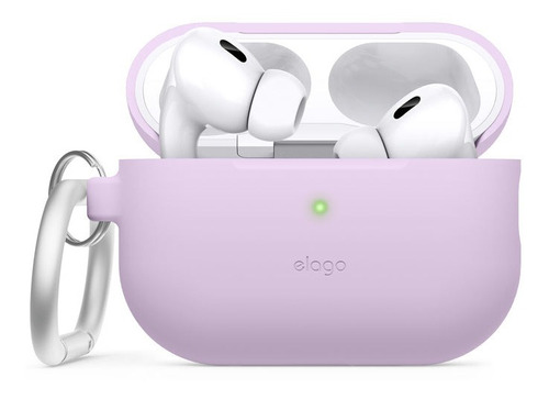 Funda Para AirPods Pro 2 Con Arnés Silicona Elago En Lavanda