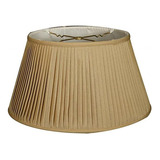Royal Designs Shallow Oval Hardback Lampara Shade Lino Blan