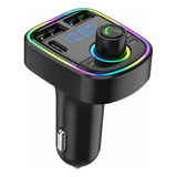 Transmisor Fm Receptor Auto Bluetooth 5.0 Manos Libres Rgb  