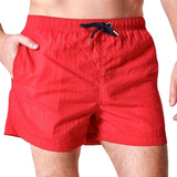 Short De Baño Hombre Burgues Verano Rojo