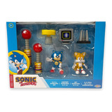 Conjunto Sonic E Tails - Sonic The Headhog Diorama Set Jakks