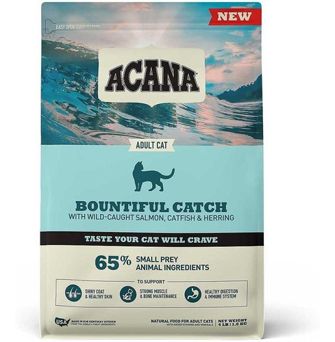 Acana Gato Adulto Bountiful Catch 4.5kg Razas Mascotas