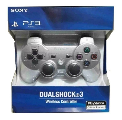 Control Joystick Ps3 Dualshock3  Plata Oem - 