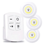 Kit Com 3 Luminarias De Teto Led Inteligente Controle Remoto