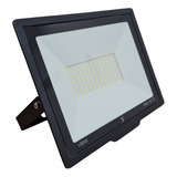 Reflector Led 100w Smd Chato Fria Exterior Canchas Color De La Carcasa Negro Color De La Luz Blanco Frío