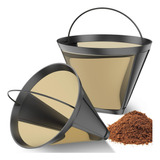 2pc Filtro De Café Reutilizable 12 Taza Para Cuisinart Ninja