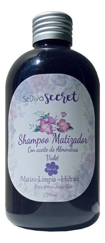  Shampoo Matizador Violeta Con Aceite De Almendras - Capilar