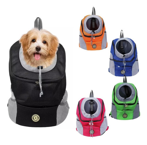 Mochila Bolsa Transportadora P/ Mascota Perro Gato Viaje