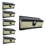 Pack 5 Focos Solares Led Exterior - Luz Solar Potente 100w