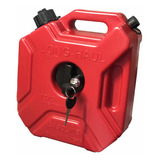 Tanque Bidon De Gasolina Diesel 5 Lts Moto Rojo + Candado