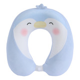 Miniso Almohada De Viaje Pingüinito Bordes Levantados Memory