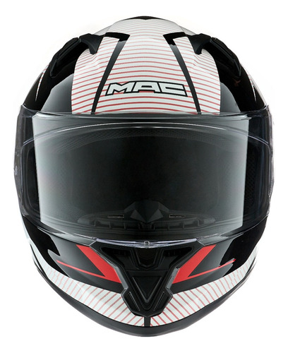 Casco Moto Integral Mac Speed Suzuka Visor Simple Top Racing