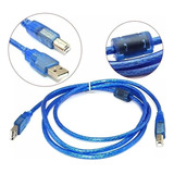 Cable Impresora Usb 2.0 Mallado Filtro Largo 5 Metros