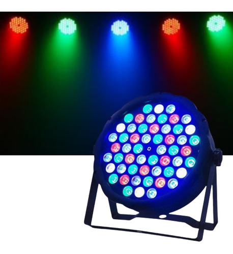 Luz Led Disco Reflector 54 Led Rgb Dmx Discoteque