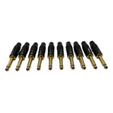 Plug Mono 6.3mm, 1/4 Np2x Harden Baquelita Lote 10pz Pl-190g