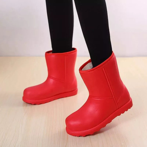 Botas De Lluvia Para Mujer Cálidas E Impermeables