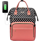 Mochila Para Laptop Lovevook Con Puerto Usb Con Lunares