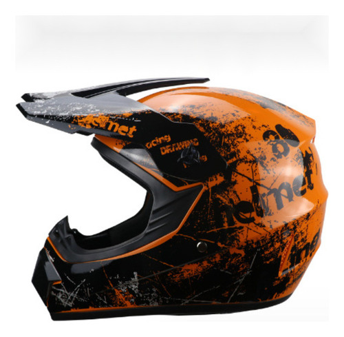 Casco Moto Minimalista En Abs, Ideal Para Off-road