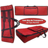 Capa Para Teclado Nord Stage 3 88 Master Luxo Nylon Vermelho