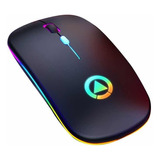 Mouse Gaming Recargable Led 7 Colores Inalámbrico Yindiao A2