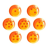 7 Pin Boton Anime Dragon Ball Z, Super Esferas + Regalo