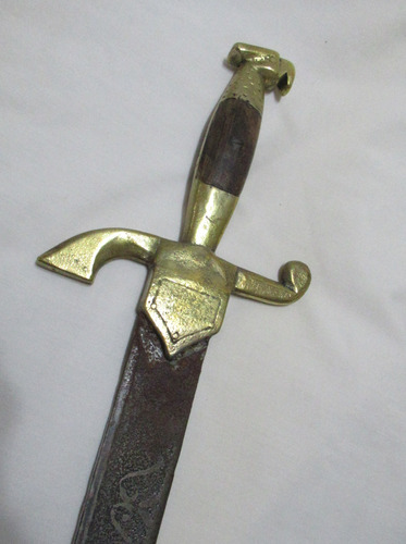 Antigua Espada De Hierro 88cm Réplica Medieval Águila Bronce