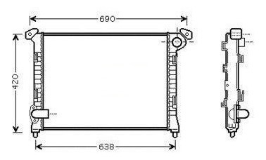 Radiador Bmw Mini Cooper 1.4/1.6i  01 Al 06 Foto 5