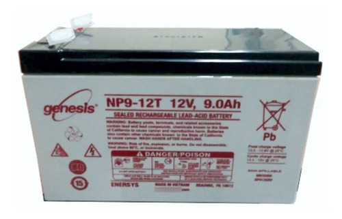 Bateria Genesis Np9-12t 12v 9ah Terminal F2 1xnp912