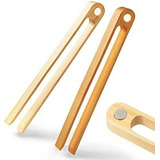 Pinzas Magnéticas Para Tostadora De Bambú: 100% Natural De M