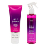 Kit Liso Mágico Lowell Shampoo E Fluido Cabelo Liso E Sedoso