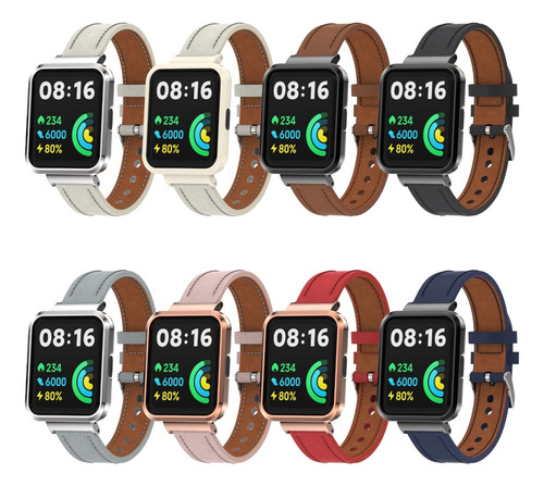 Malla Cuerina- Metal Para Redmi Watch 2 Lite Mi Watch Lite 2