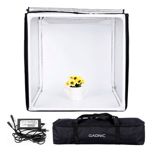 Caja De Luz Fotográfica Gadnic 50x50 Led Portátil Plegable 