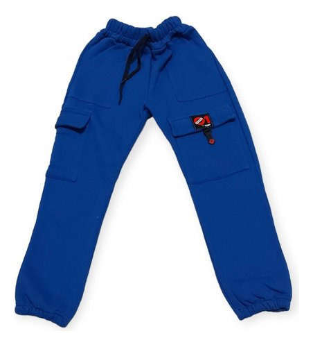 Pantalón Jogging Jogger Cargo  Niños Algodón Frisado Colores