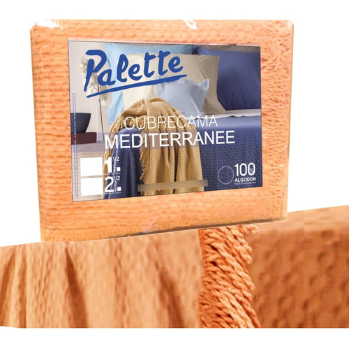 Cubrecamas Palette Verano 2 1/2 Plazas Colcha Mediterranee