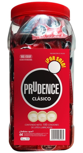 Prudence Condones Vitrolero Clásico 100 Condones C/envío