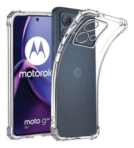 Funda Para Motorola Transparente Reforzada + Vidrio Full 9d