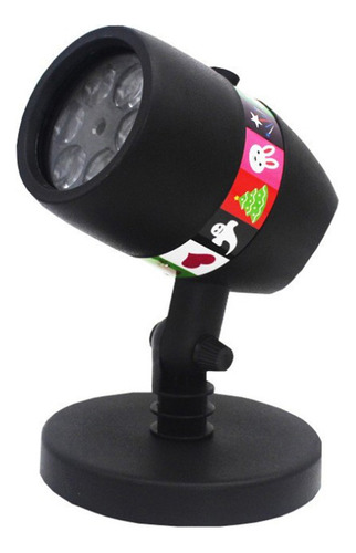 Proyector Navideño Con Forma De Copo De Nieve, Luces Led, 12