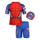 3pz Trajes De Baño Bañador Spiderman Para Niños Ropa Playa