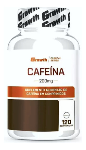 Cafeina 210mg 120 Caps Termogênico Original Growth