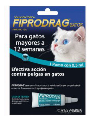 Fiprodrag Pipeta De Gato 0,5 Ml