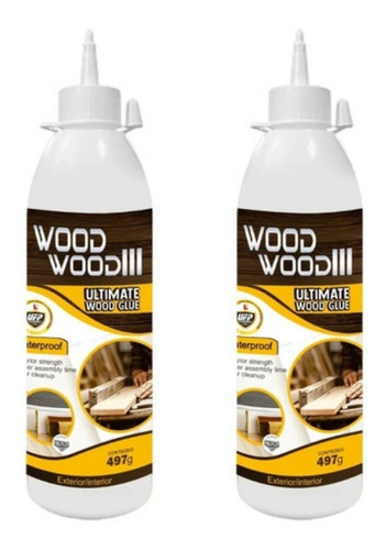 Kit 2x Cola Wood Wood 3 Atóxica Madeira Mdf 497g