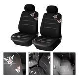 Funda Cubre Asiento Auto Para Mujer 11pcs Negro Mariposa Kmt