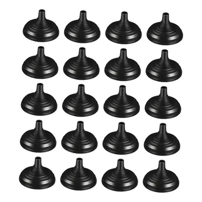 Juego De 20 Soportes Pequeños Para Banderas Negras