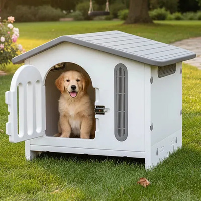 Casa Para Perro Q Perrón Cute Grey Pequeña. Color Gris | Meses sin interés