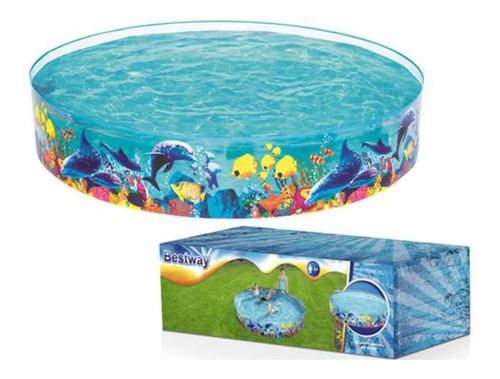 Piscina De Plástico Semirrígida 2074 Litros Peixinho Bestway