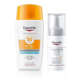 Kit Eucerin (hydrofluid 50fpsx50ml+hyaluronfiller Vit C 8ml)