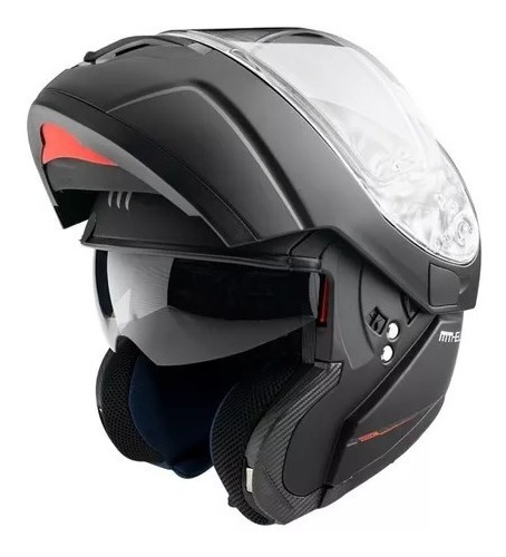 Casco Mt Helmets Atom Solid Rebatible Doble Visor Motodelta