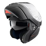 Casco Mt Helmets Atom Solid Rebatible Doble Visor Motodelta
