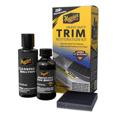 Kit Restaurador Molduras Defensas Plasticos Meguiars G250100 Color Negro | Meses sin interés